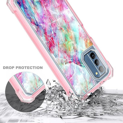 NZND Compatible with Nokia G100 Case (N150DL) /Nokia C300 (N155DL) with [Built-in Screen Protector], Full-Body Protective Shockproof Rugged Bumper Cover, Impact Resist Phone Case (Fantasy)