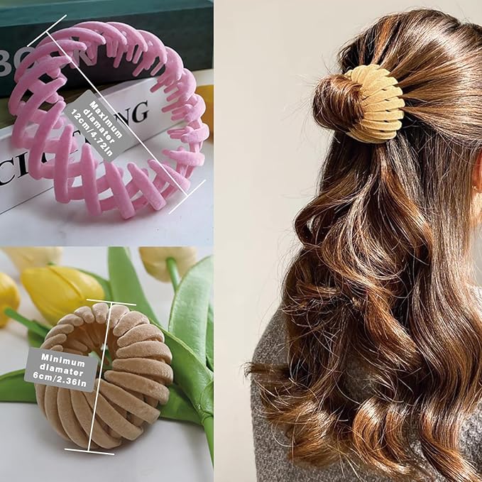 3PCS Women's Hair Accessories, Bird Nest Magic Hair Clip, Hair Bun Clip