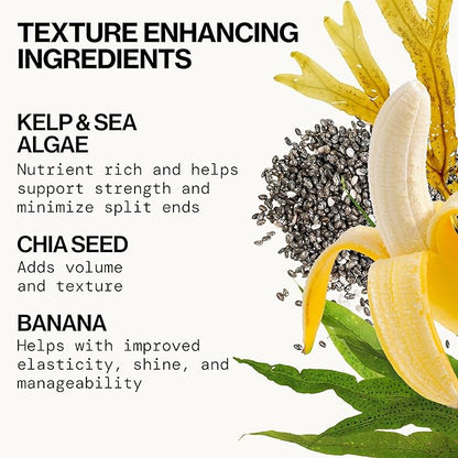 Pacifica Beauty, Salty Waves Texture Sea Salt Spray for Hair, Beachy Waves, Wavy Hair Products, Hydrating, Banana Scent, Curl Enhancing, Paraben Free, Sulfate Free, Vegan & Cruelty Free