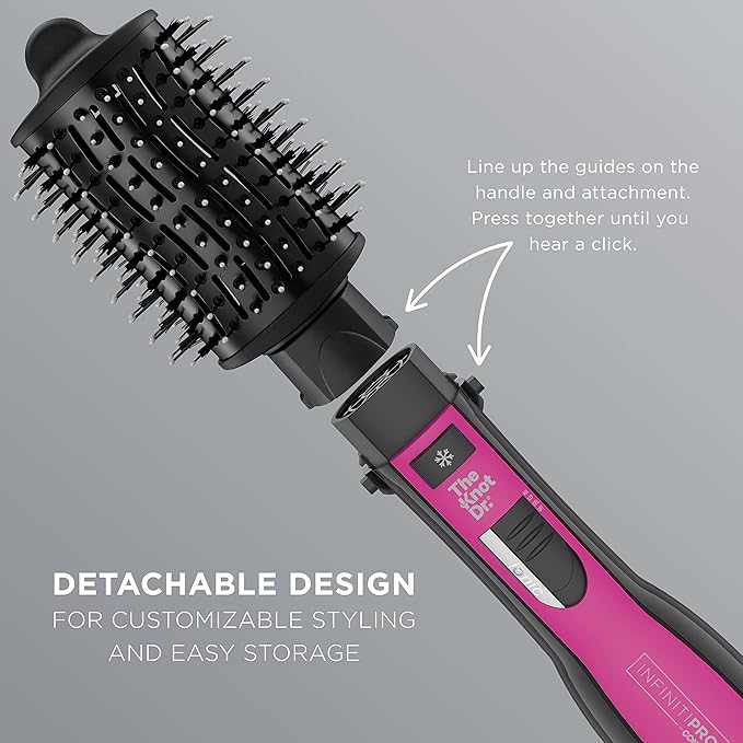Conair INFINITIPRO BY CONAIR Large Oval Brush, Create Glam Waves on Medium to Long Hair, Compatible with INFINITIPRO BY CONAIR The Knot Dr. Dryer Brushes