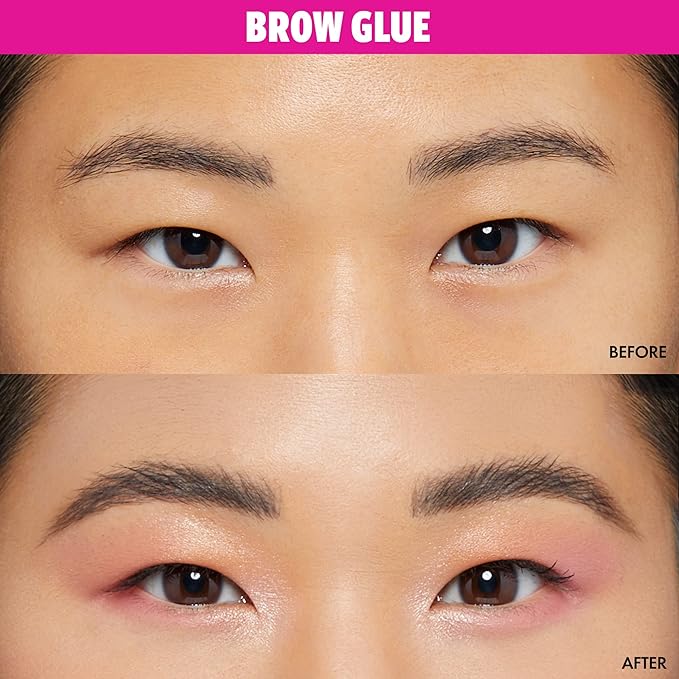 NYX PROFESSIONAL MAKEUP The Brow Glue, Extreme Hold Eyebrow Gel, Clear + Makeup Setting Spray, Matte Finish (2-Pack Bundle)
