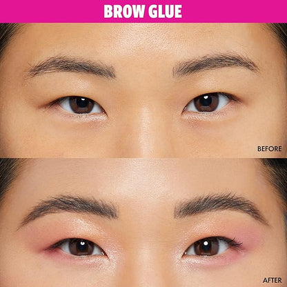 NYX PROFESSIONAL MAKEUP The Brow Glue, Extreme Hold Eyebrow Gel, Clear + Makeup Setting Spray, Matte Finish (2-Pack Bundle)