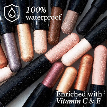 Julep Crme-to-Powder Waterproof Eyeshadow Stick - Lilac Matte - Long-Lasting, Crease-Proof, Light Lavender Cream With Built-in Smudger