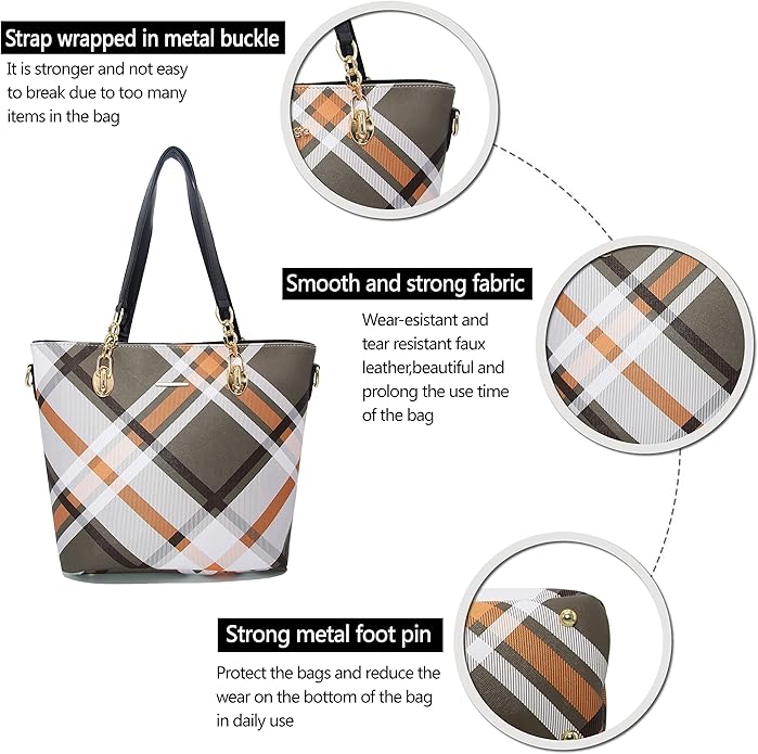 2E-youth Designer Purses and Handbags for Women Satchel Shoulder Bag Tote Top Handle Bag
