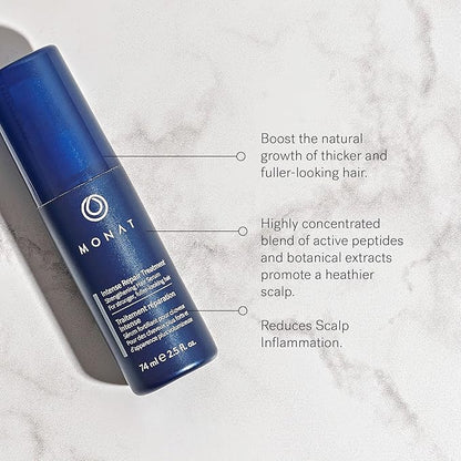 MONAT Intense Repair Treatment for Thinning Hair – Daily Leave-In Treatment Stimulates Hair Follicles & Promotes Fuller-Looking Hair, Safe for Colored & Chemically Treated Hair