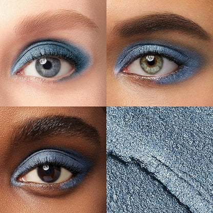 Julep Eyeshadow 101 Cream-to-Powder Waterproof Shadow Stick – Sapphire Shimmer – Long-Lasting, Crease-Proof, Jewel Toned Blue Shimmer Cream Eyeshadow with Built-in Smudger