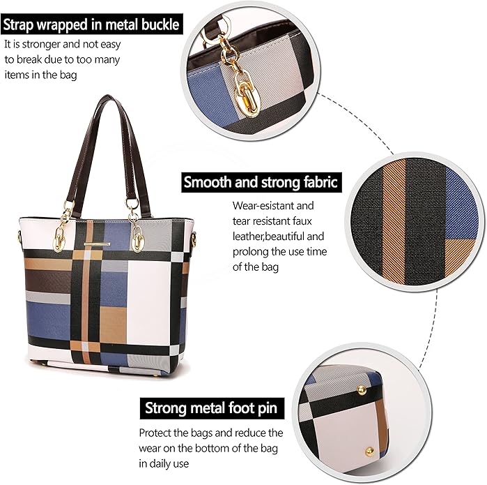 2E-youth Designer Purses and Handbags for Women Satchel Shoulder Bag Tote Top Handle Bag