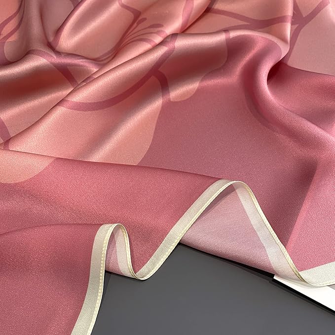 100% Pure Mulberry Silk Scarfs 26"x26" Square Scarf Women Neckerchief Headscarf hair scarf bandana Gift Packed