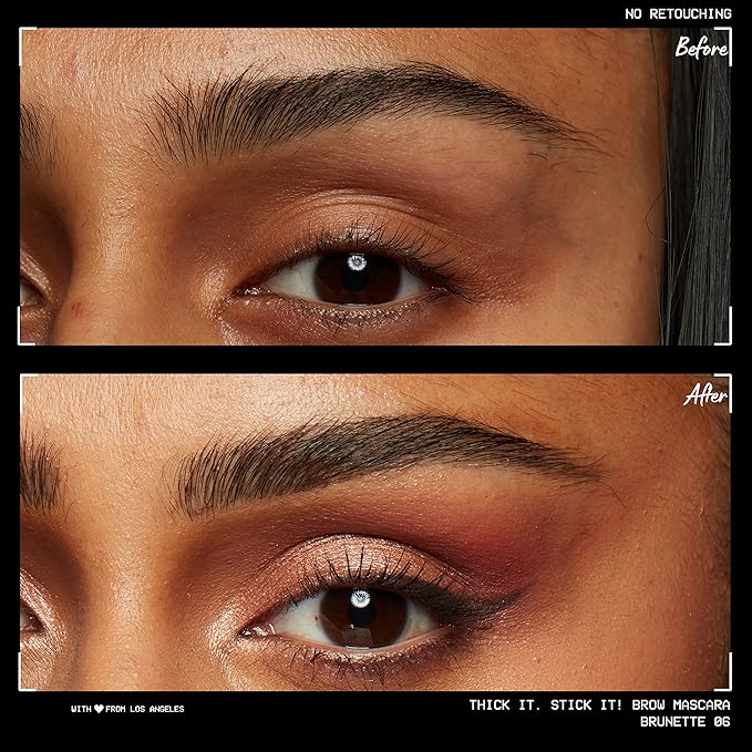 NYX PROFESSIONAL MAKEUP Thick It Stick It Thickening Brow Mascara, Eyebrow Gel - Brunette