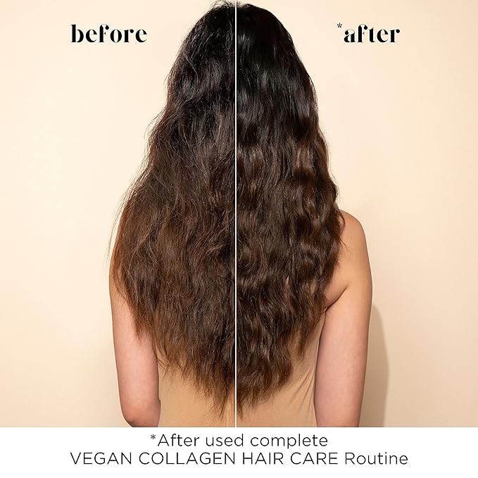 Pacifica Vegan Collagen Hydrating Hair Shampoo -w/Avocado Oil, Vitamin B5 - Adds Shine & Restores -for Dry & Damaged Hair - Sulfate Free Natural Clean Beauty Vegan & Cruelty-Free Dermatologist Tested