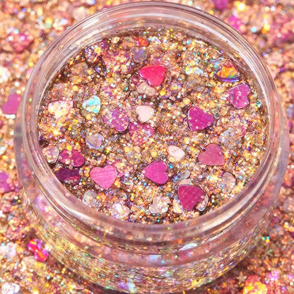 ColourPop Glitterally Obsessed Body Glitter Gel - Multi-Colored Glitter Makeup Made with an Adhesive Gel Formula - Easy to Use & Mess Free - Hopeless Romantic (0.06 oz)