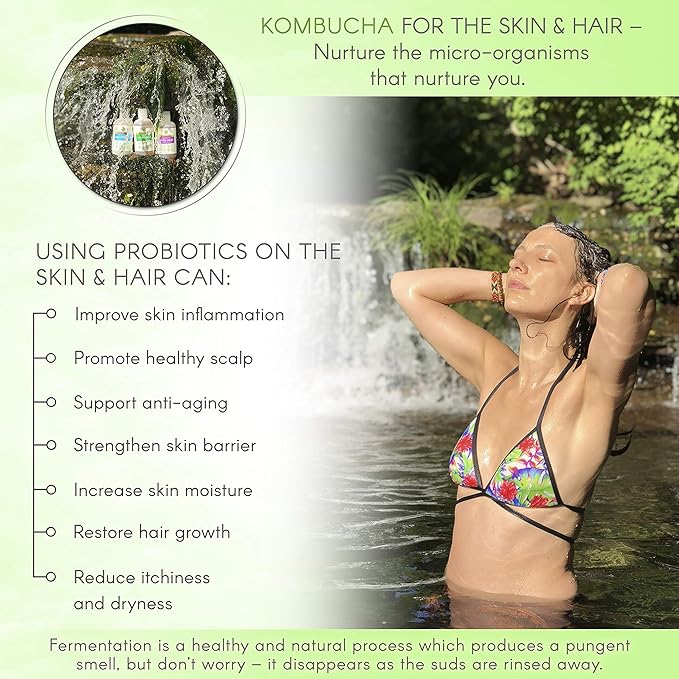 Organic Conditioner - Hypoallergenic, Chemical-Free, Sulfate Free Natural Conditioner for Dry or Damaged Hair, Raw Probiotic Hydrating Soapberry Formula, Gallon, Lemongrass