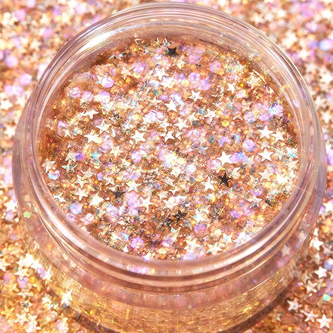 ColourPop Glitterally Obsessed Body Glitter Gel - Multi-Colored Glitter Makeup Made with an Adhesive Gel Formula - Easy to Use & Mess Free - Spinner (0.06 oz)