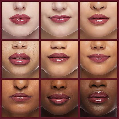 Neutrogena Hydro Boost Moisturizing Lip Gloss, Hydrating Non-Stick and Non-Drying Luminous Tinted Lip Shine with Hyaluronic Acid to Soften and Condition Lips, 100 Soft Mulberry, 0.10 oz