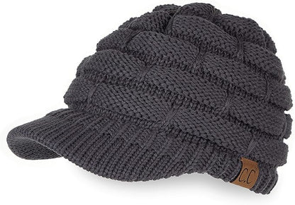C.C Hatsandscarf Exclusives Women's Ribbed Knit Hat with Brim (YJ-131)(YJ-2023)