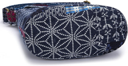 OPQRSTU Women's Retro Small Size Canvas Shoulder Bag Hippie Boho Crossbody Handbag