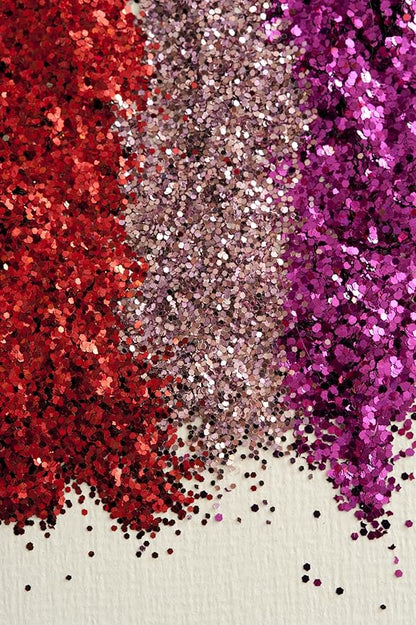 Hair Glitter Gel Body Glitter & Face Glitter for Women/Kids (2 Pk Rose/Stardust Rose) Chunky Iridescent Holograph Stars & Moon Cosmetic-Grade Makeup Apply Without Glue Easy to Take Off