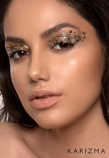 KARIZMA Metallic Glitter Pack! 4X 10g Chunky Face Glitter, Hair Glitter, Eye Glitter and Body Glitter for Women and Men. Rave Glitter, Festival Accessories and Cosmetic Glitter Makeup
