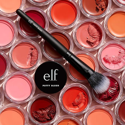 e.l.f. Putty Blush Brush, Vegan Makeup Tool, Flawlessly Applies Putty & Cream Formulas, Creates Airbrushed Effect 1 Count (Pack of 1)