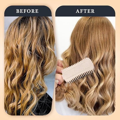 Curly Hair Brush Defining, Volume Curl Defining Brush for Curly Hair, Detangling Shaping and Styling Women's Curls to Reduce Pulling (Beige 1PC)