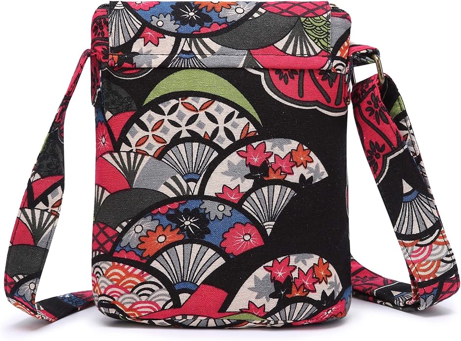 OPQRSTU Women's Retro Small Size Canvas Shoulder Bag Hippie Boho Crossbody Handbag