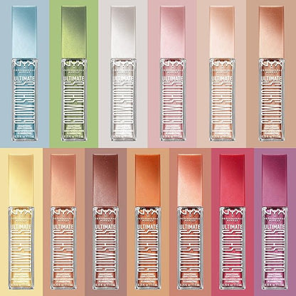 NYX PROFESSIONAL MAKEUP Ultimate Glow Shots, Liquid Eyeshadow, Long-Lasting Shimmer Eye Shadow with Vitamin C - Twisted Tangerine