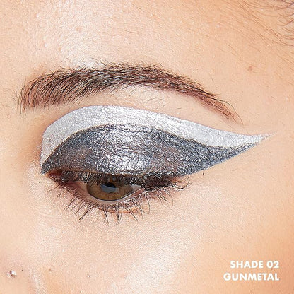 NYX PROFESSIONAL MAKEUP Epic Wear Metallic Liquid Liner, Long-Lasting Waterproof Eyeliner - Gun Metal