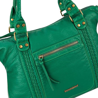 Montana West Washed Leather Hobo Bags for Women Roomy Handbags with Crossbody Strap