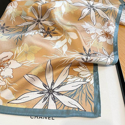 100% Pure Mulberry Silk Scarfs 26"x26" Square Scarf Women Neckerchief Headscarf hair scarf bandana Gift Packed