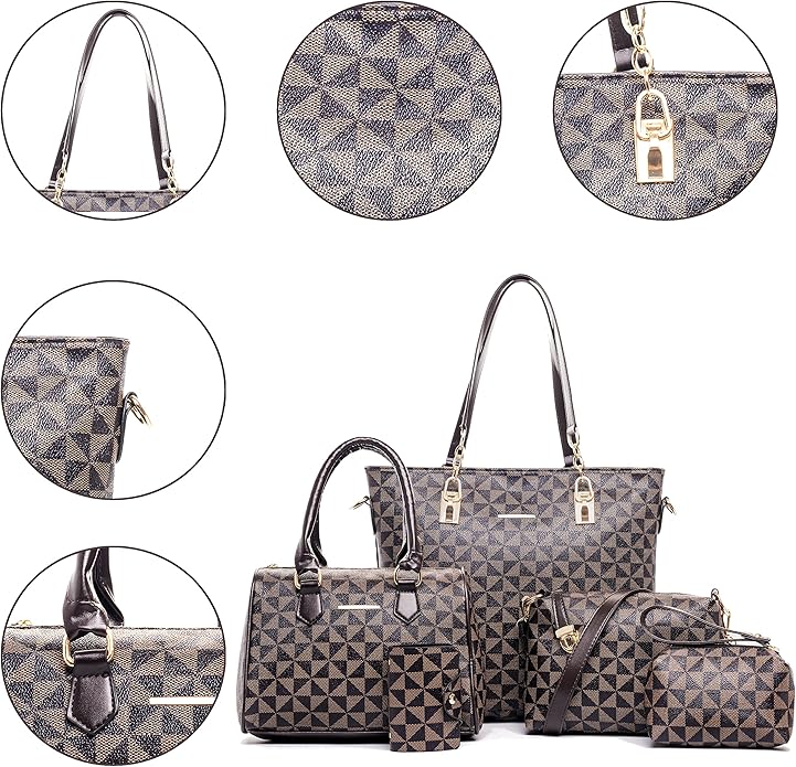 2E-youth Designer Purses and Handbags for Women Satchel Shoulder Bag Tote Top Handle Bag